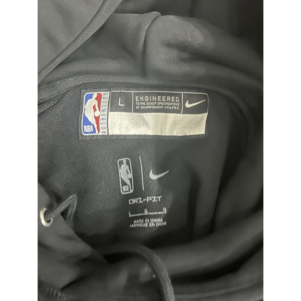 Nike NBA Promo Sample Standard Issue Basketball Hoodie Black Men's L HM5864 NEW - Picture 6 of 6